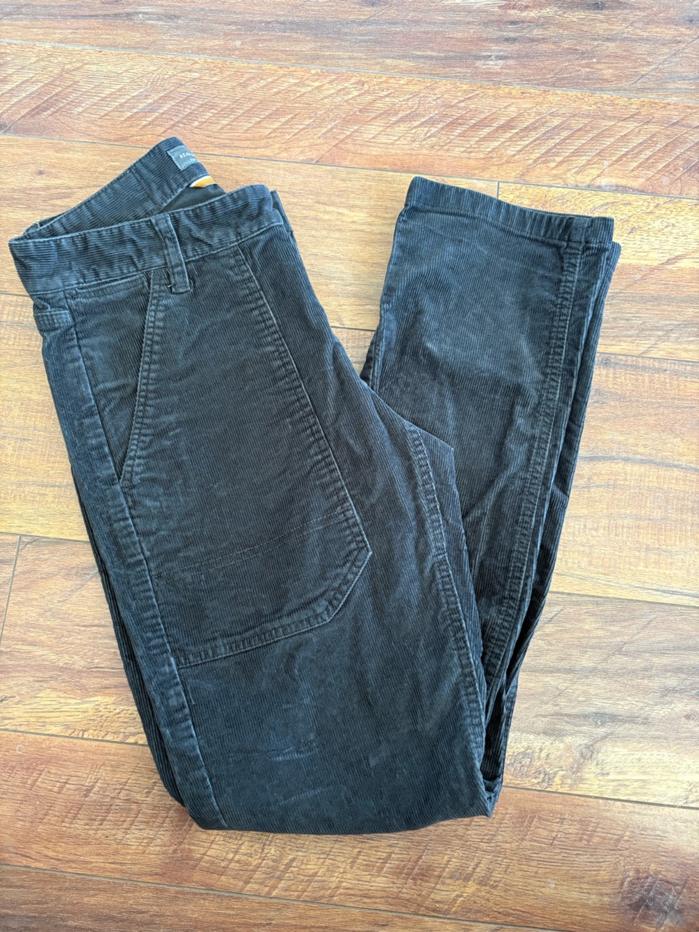 L.L. Bean Men's Black Corduroy Trousers